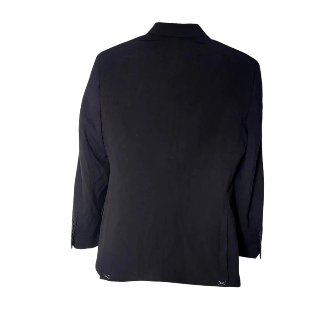 Nautica Mens Blazer Size 44 Long Black Jacket 2 Button Suit Separate New
